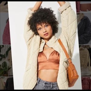 NWT quilted Dolman Oversized forever 21 Jacket M